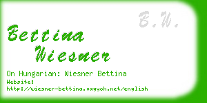 bettina wiesner business card